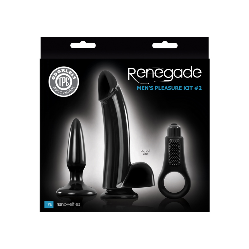 Renegade - Men's Pleasure Kit #2- Black ����� �� 3� ��������� ��� ������