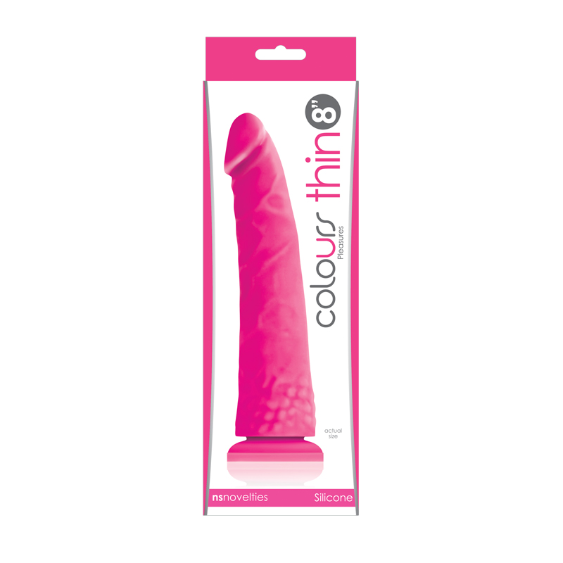 Colours - Pleasures - Thin 8 Dildo - Pink ������������� �� �������� �������